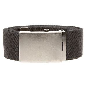 Duke Mens D555 Edward Plain Webbing Belt / Black